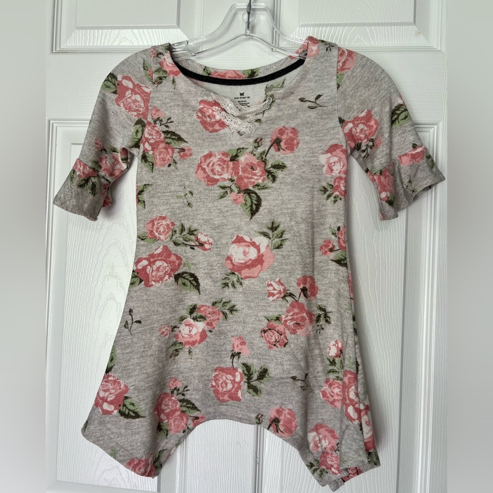 Girls floral tunic top